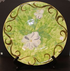 Large Painted Ceramic Bowl