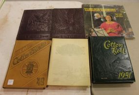 Three Vintage Records, 1942- 1945 Hind's Eagles Year Books, '49, '50, '51 Cotton Boll Central High School Year Book.