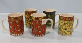 Five Decorative Mugs