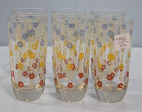 Set of Six Vintage Juice Glasses