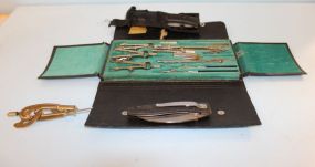 Made in Germany Drafting Set, Cuttin Horse Smith & Wesson Knife, Knife