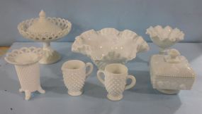 Collection of Milk Glass