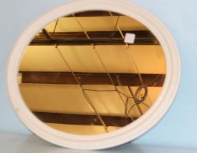 Painted White Mirror