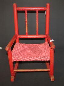 Vintage Toddlers Red Rocker