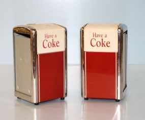 Two Coca- Cola Napkin Dispensers