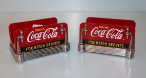 Two Coca- Cola Condiment Holder