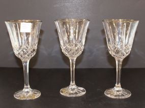 Three Noritake Lend Crystal Glasses