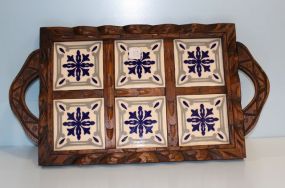 Tile and Wood Tray