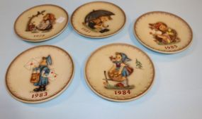 Five M.J. Hummel Plates