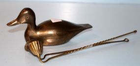 Brass Duck, Two Brass Candlesnuffers