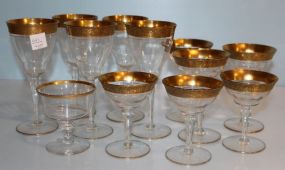 Set of Wine Glasses, Set of Three Matching Glasses, Set of Three Matching Glasses