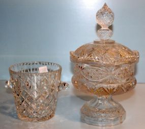 Small Ice Bucket, Large Covered Candy Dish