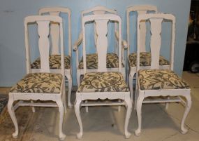 Set of Six Queen Anne Dinning Chairs