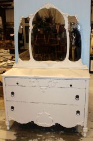 Hand Brushed Distressed Painted Depression Dresser