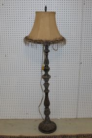 Floor Lamp wit Fringed Shade