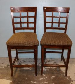 Pair of Mahogany Barstools