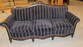 Mahogany French Queen Anne Sofa