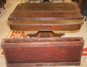 Early Regency Style Split Pedestal Dining Table with Large Paw Feet