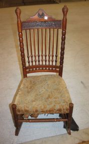Turn of the Century Oak Rocking Chair