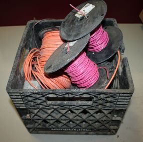 Crate of Coated Wiring and Electrical Boxes