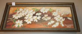 Oil Painting of Dogwoods