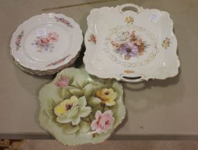 Six Hand Painted Plates