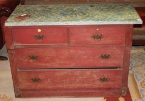 Eastlake Marble Top Dresser with Mirror