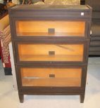 Mahogany Globe Wernicke Three Stack Bookcase