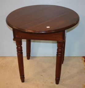 Country Style Walnut Round Top Table