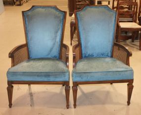 Pair of Cane Side Arm Chairs