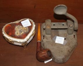 Iron Marvel Press, Pipe, and Heart Music Box