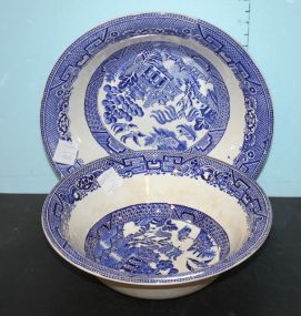 Two Willow Ware Bowls