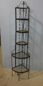 Wrought Iron Corner Rack