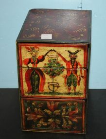 Three Drawer Painted Tin Box
