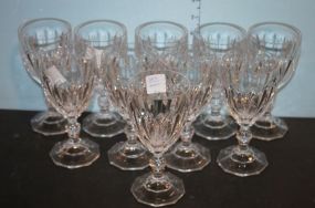 Set of Ten Goblets/ Wine Glasses