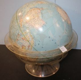 World Globe in Plastic Frame