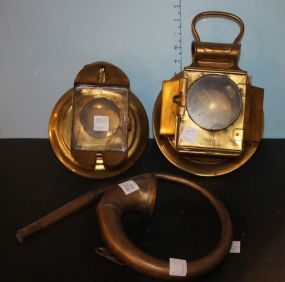 Two Brass Lantern and Bugle Part