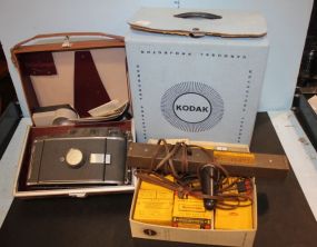 Kodak Carousel Projector and Brownie Light Movie