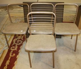 Four Folding Chairs with Folding Table