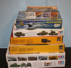 Group of Model Plane and Model Tank Kits