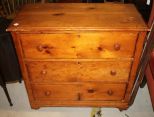 Three Drawer Pine Chest