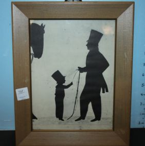 Sillouette of Man and Boy 10