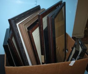 Box Lot of Frames Various sizes