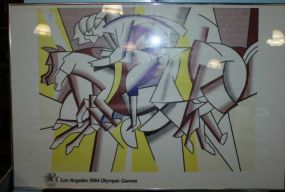 Framed Los Angeles 1984 Olympic Games Poster 36