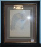 Signed and Dated 1833 Sketch of Indian 17
