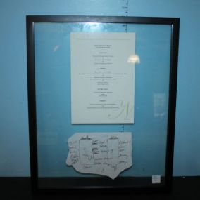 Framed Menu 17