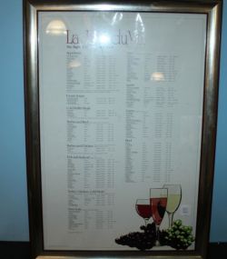 Framed Menu 18