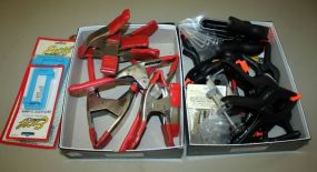 Two Box Lots of Clamps