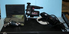 Speed Way Drill, Black & Decker Sander/ Polisher, and Craftsman Scroller Saw