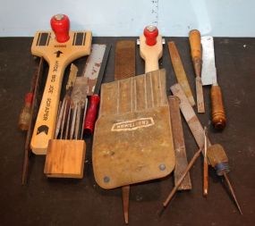 Box Lot Scrapers, chisels, and files